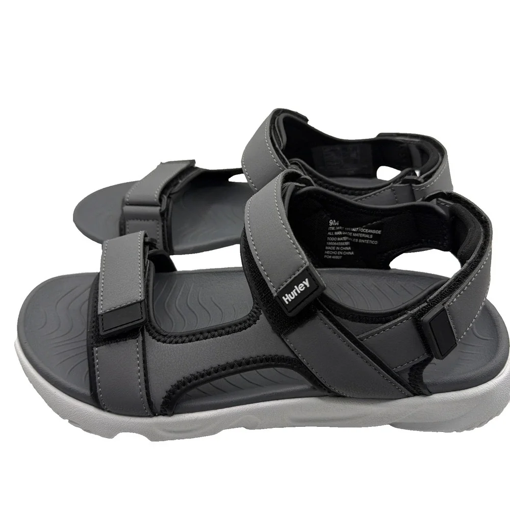 Hurley Oceanside Strap Sandals Adjustable Comfort Sport Hiking Beach Men's 9